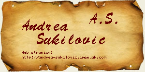 Andrea Šukilović vizit kartica